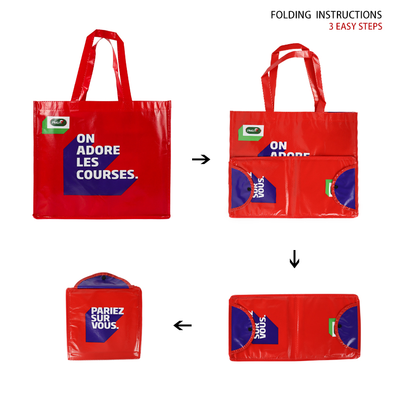 Reusable Foldable Shopping Travel Non Woven Tote Bags Colorful Grocery Eco Non Woven Bags  FD-NW 00001