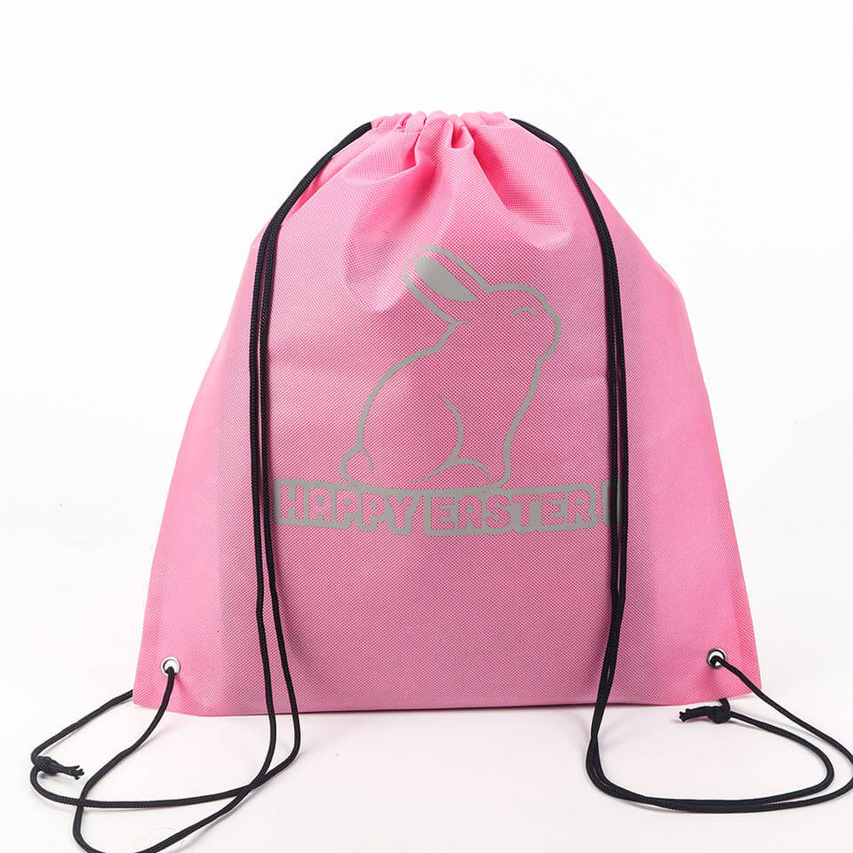 Eco friendly custom logo non woven shoes bag draw string dust bag drawstring bag