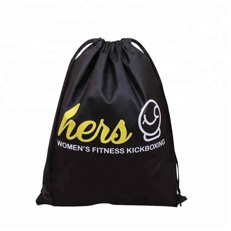 Portable Lightweight Non Woven Gym Sack/Mini Drawstring Gift Bag/Waterproof Dust Shoe Clothes Draw String Bag