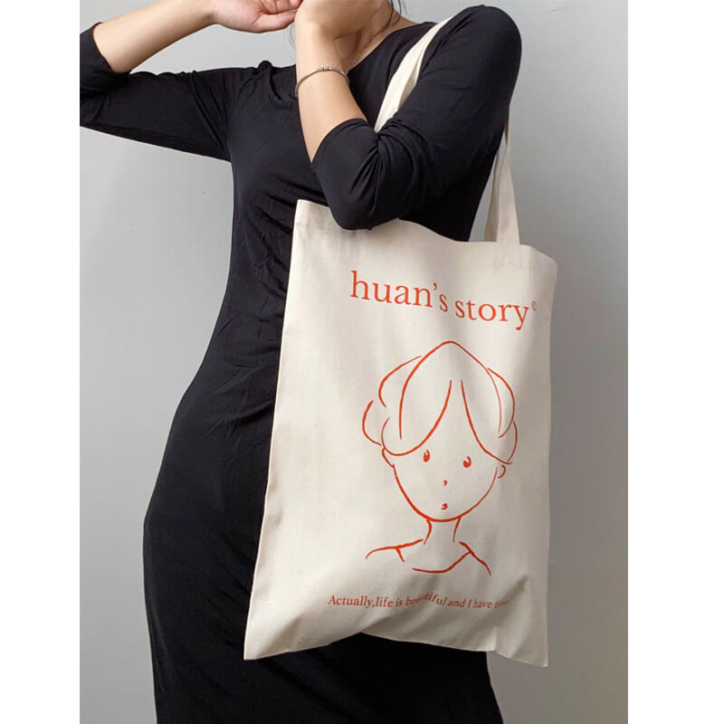 Hot Sale Eco Friendly Cotton Shopping Canvas Tote Bag with Custom Printed Logo