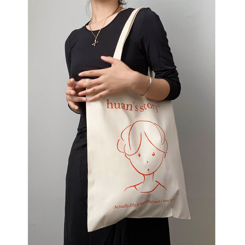 Hot Sale Eco Friendly Cotton Shopping Canvas Tote Bag with Custom Printed Logo