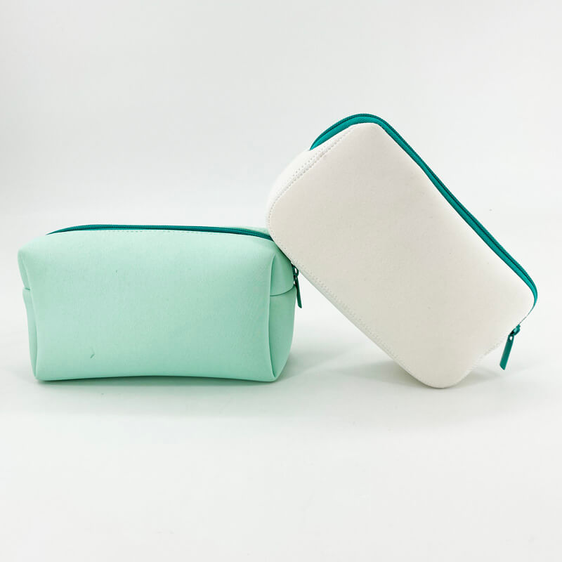 Customized Logo Stylishly Makeup Bag Multi Functional Soft Zippered Neoprene Cosmetic Pouch
