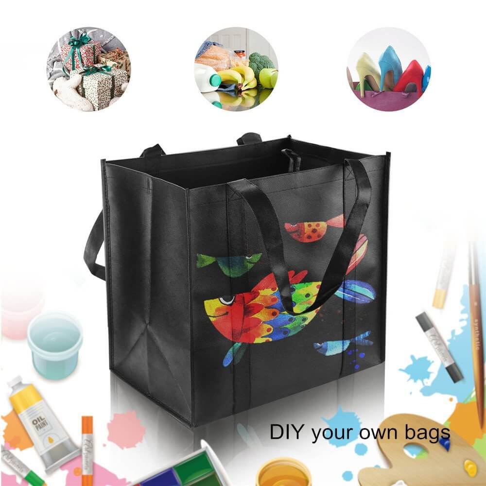 Customised Portable Recycle Non-Woven Shopping Cheap Eco Friendly Bags For Food Carrying