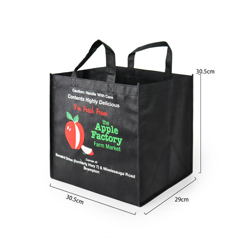 Custom Logo print promotional non woven recyclable Shopping bag Non woven Shop bag with Custom Logo