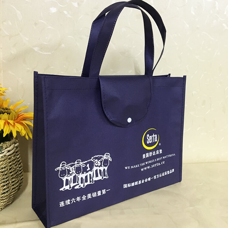 Custom carry fabric reusable pla grocery shopping tote bags laminated non woven bags