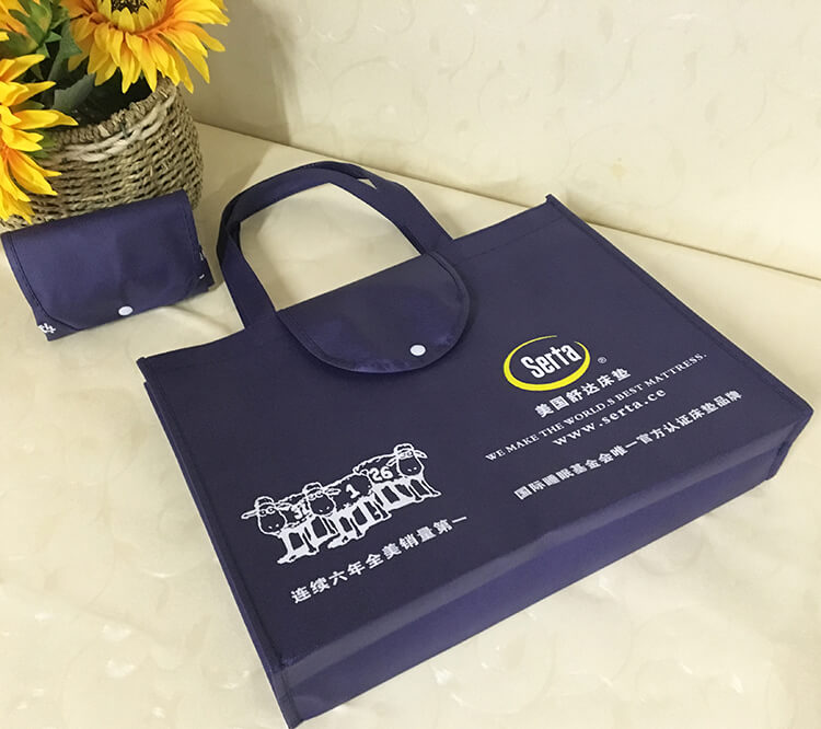 Custom carry fabric reusable pla grocery shopping tote bags laminated non woven bags