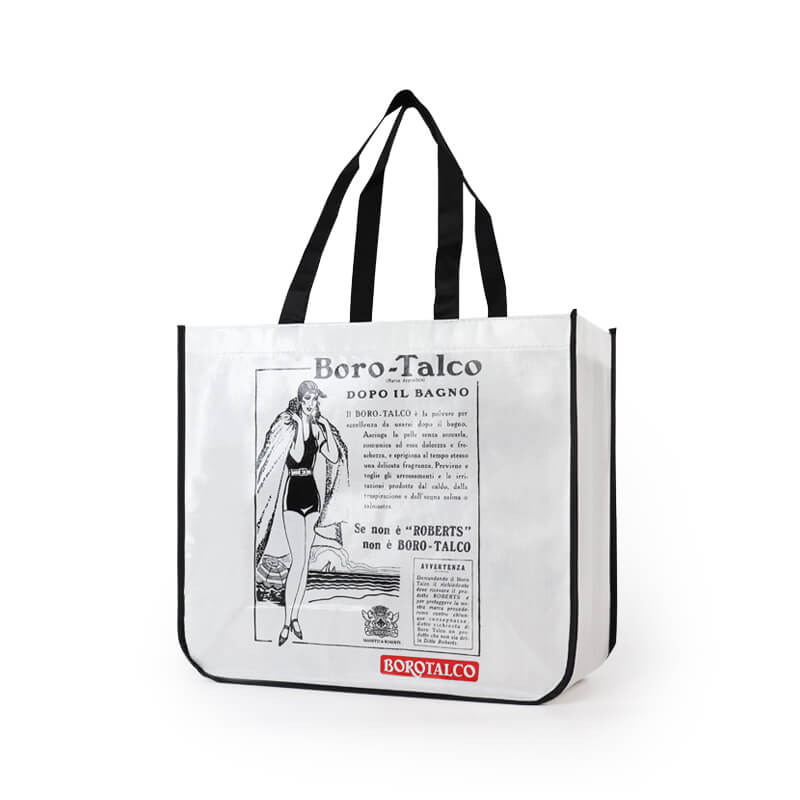 Logo Custom Bag Grocery Wholesale Tote Promotional Shopping Bag Reusable Print Laminated PP polypropylene Non Woven Bag