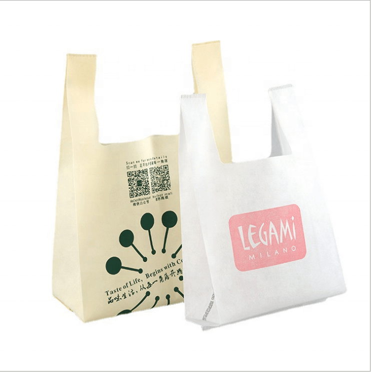 Custom reusable PP nonwoven fabric tote ultrasonic non woven shopping bags with logo