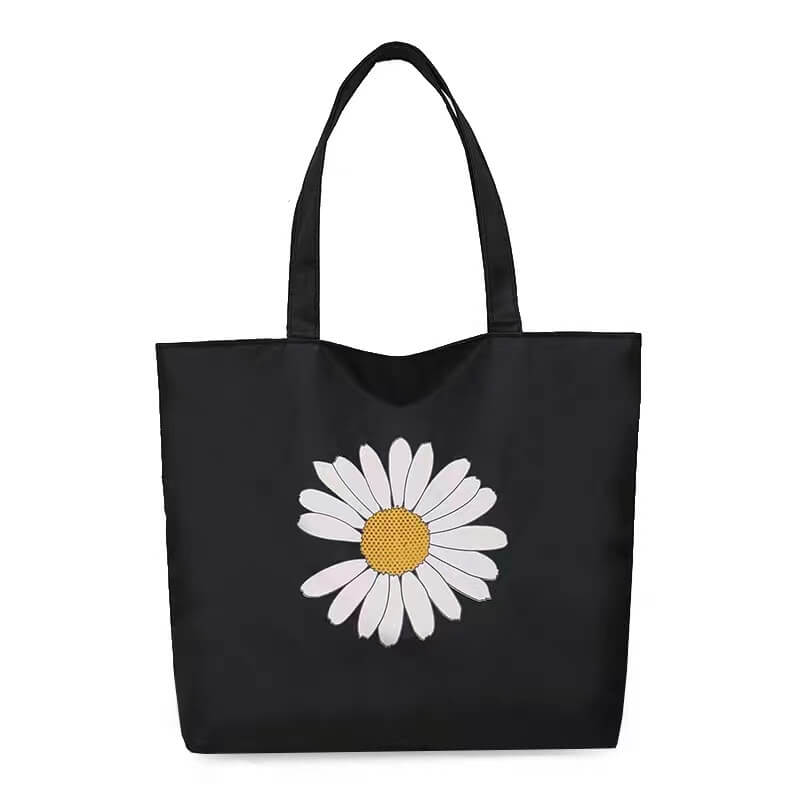 Custom logo print wholesale zipper 600D Oxford cloth high quality shopping tote bag