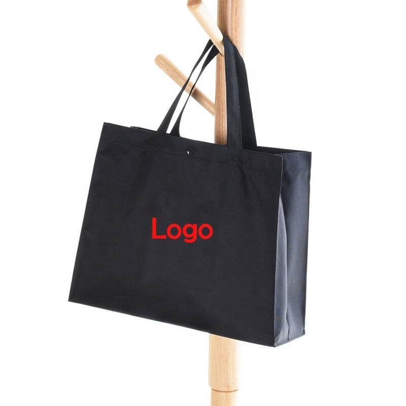 Custom Foldable Tote Bag Oxford Bolsa Compras Advertising Plastic Ziplock Bag Storage Organizer Foldable Shopping Bag With Logo