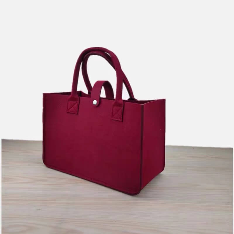Hot Sale Felt Bag Custom Felted Fabrics Tote Bag Eco Friendly Shopping Bag