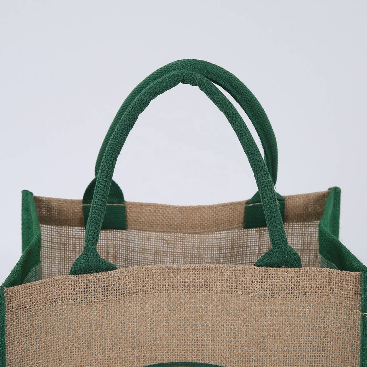 Wholesale Custom Natural Recycled Shopping Red Tote Jute Bag With Logo