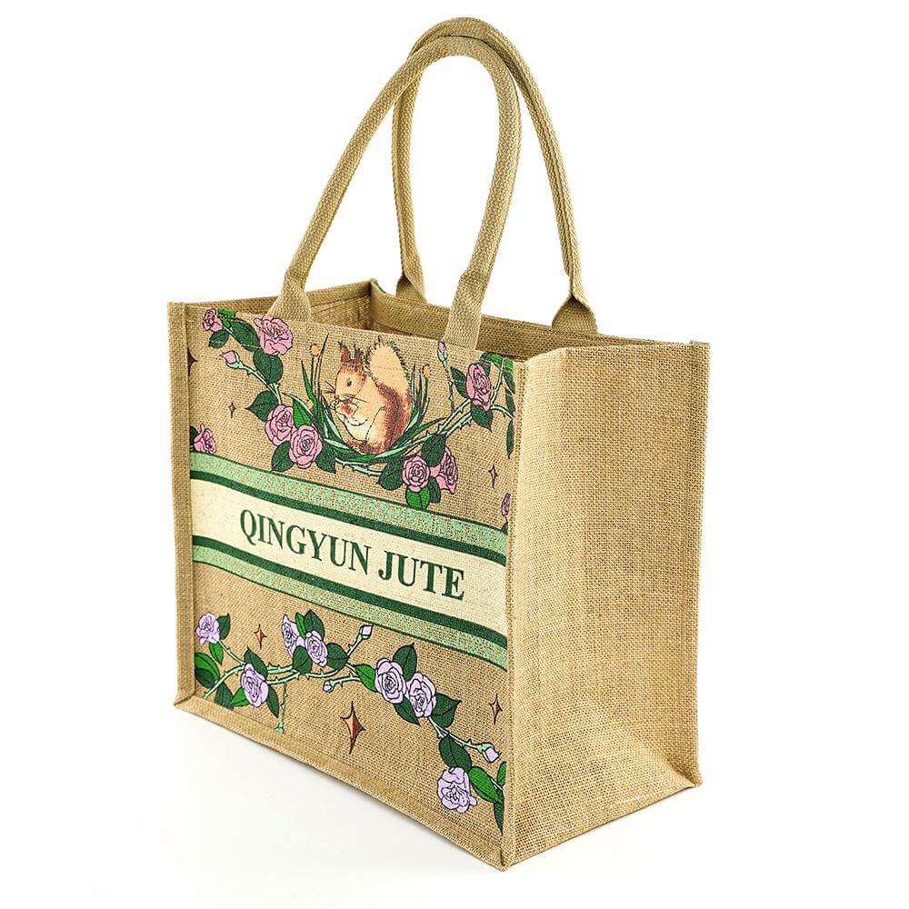 High quality waterproof jute bag wholesale totebag custom eco friendly shopping bag burlap tote bag