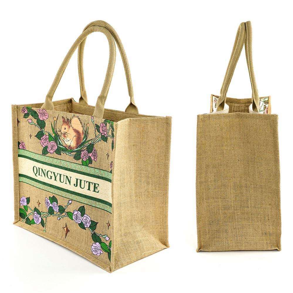 High quality waterproof jute bag wholesale totebag custom eco friendly shopping bag burlap tote bag