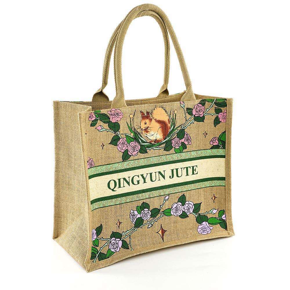 High quality waterproof jute bag wholesale totebag custom eco friendly shopping bag burlap tote bag