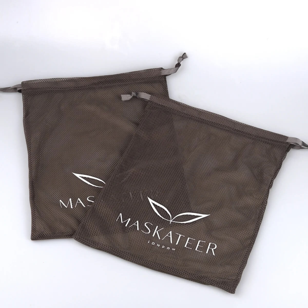 Custom Logo Printed Nylon Mesh Soap Drawstring Pouch Vegetable Mesh Gift Packaging Shopping Bag