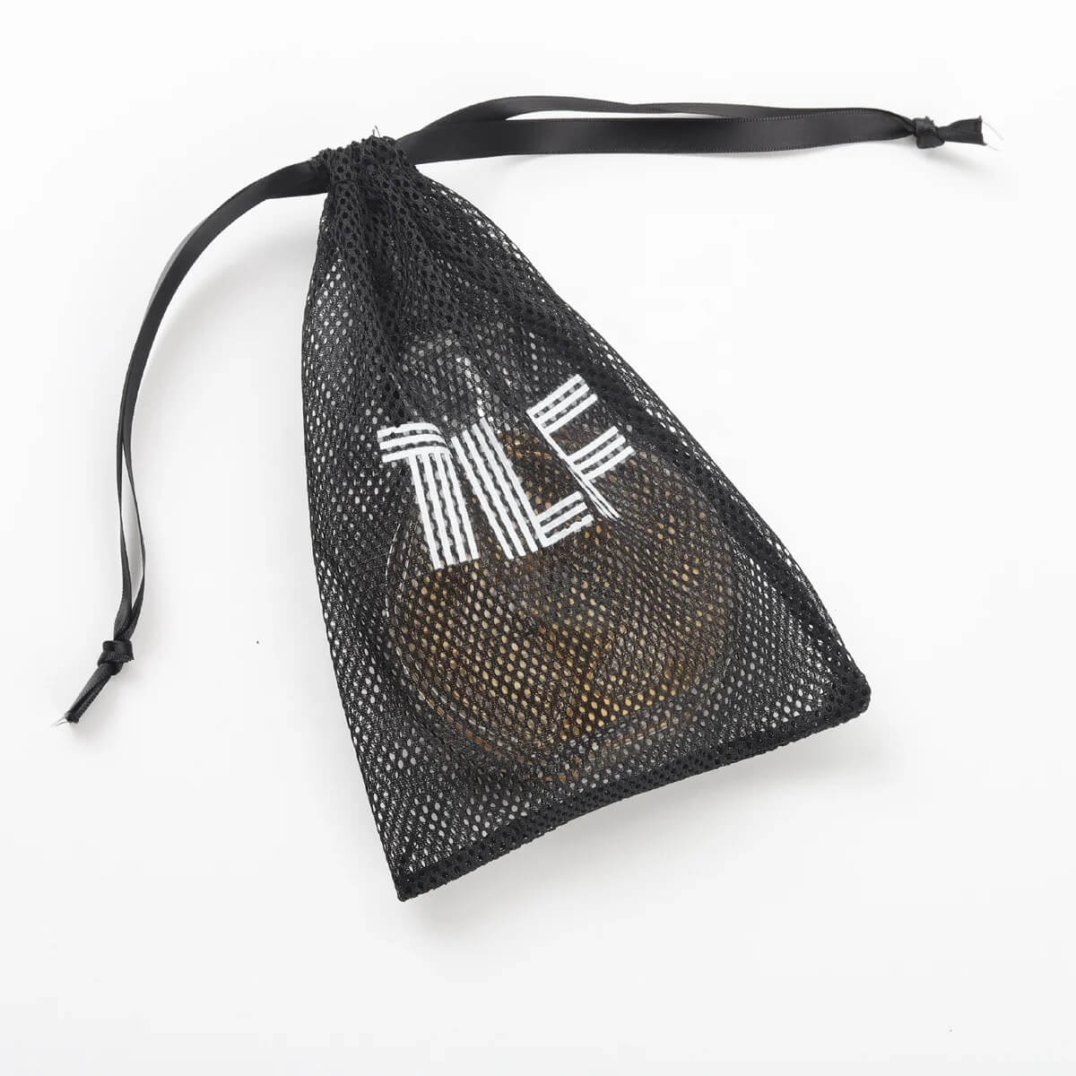 Custom Logo Printing Black White Nylon Mesh Gift Packaging Bag Luxury Drawstring Mesh Pouch For Shoe