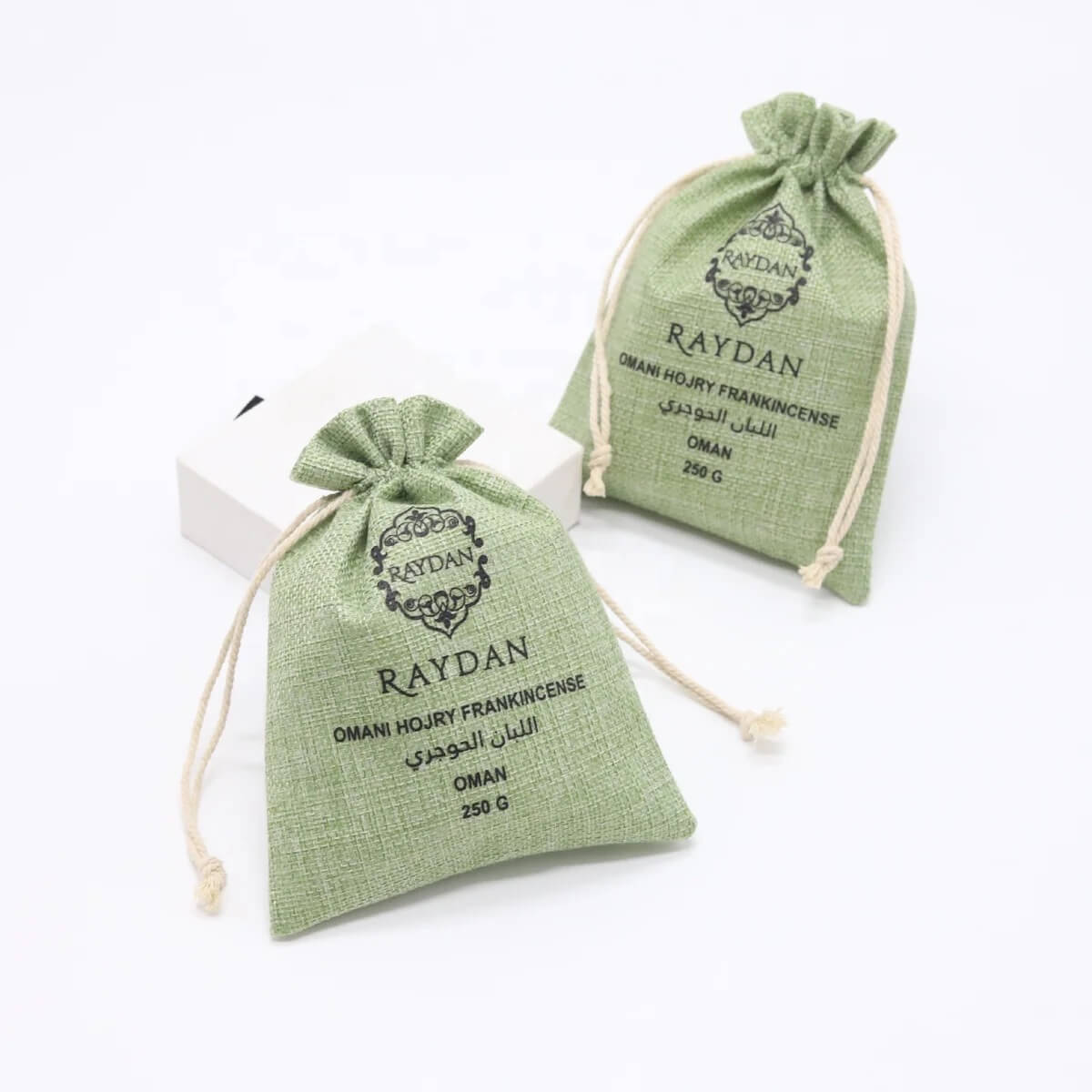 Custom High Quality Jute Drawstring Gift Dust Bag Gold Printing Jute Packaging Bag