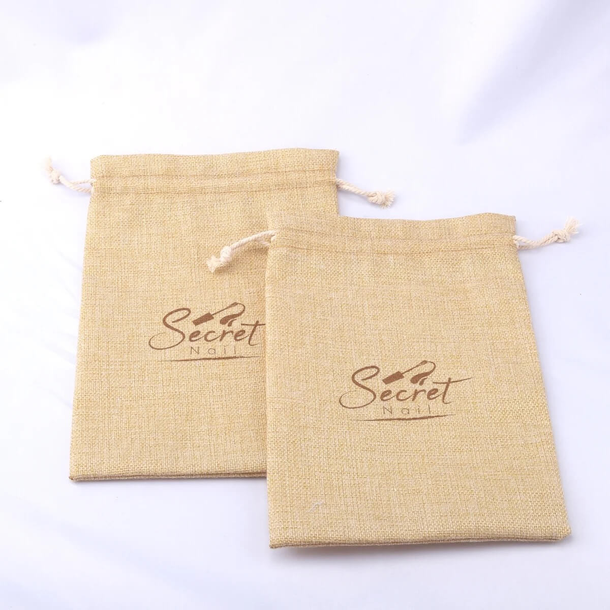 Eco Friendly Natural Burlap Bags Small Gift Linen Pouches Jewelry Sack Drawstring Jute Bag