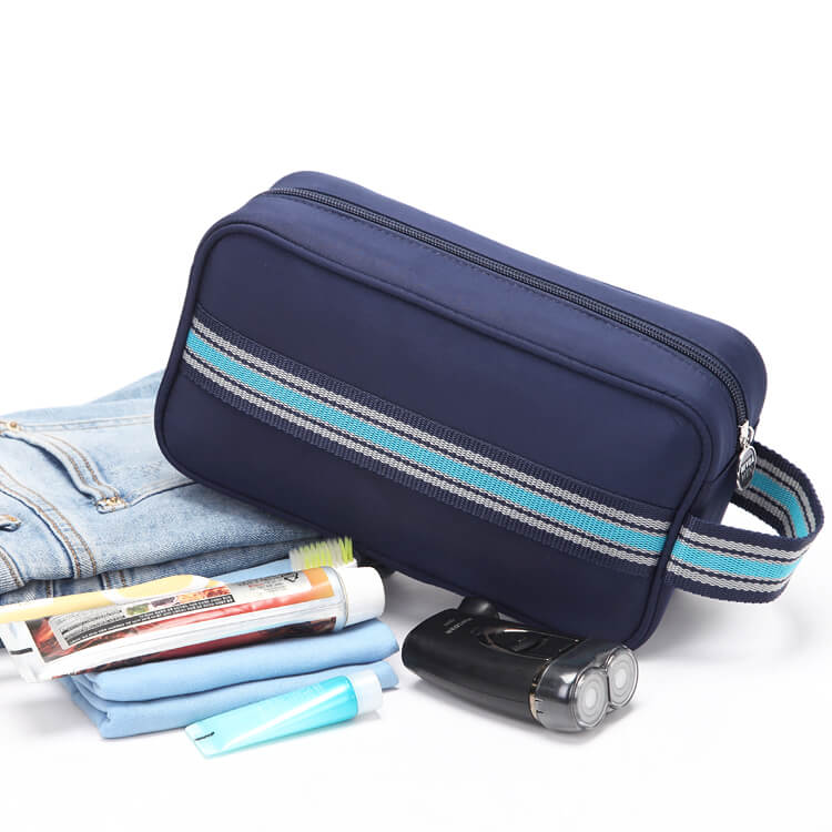 Hot Travel Oxford Waterproof Cosmetic Bags Unisex Makeup Pouch With Handle Smooth Zipper Men Toiletry Bag