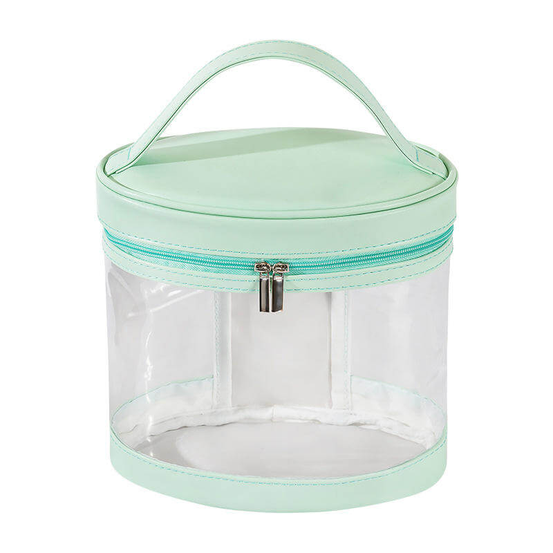 Custom Logo transparent Waterproof Glitter PVC Cosmetic Makeup Bag Customize OEM Beauty Bag Plastic Zipper Travel Pouch