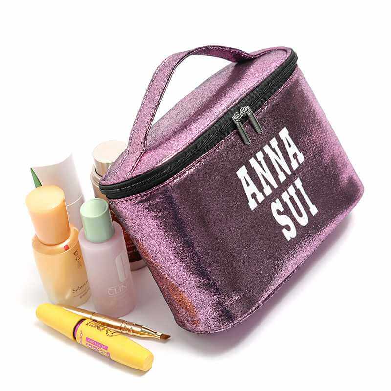 Women Candy Color Makeup Case Waterproof PU Portable Toiletry Bag Travel Organizer Cosmetic Bag