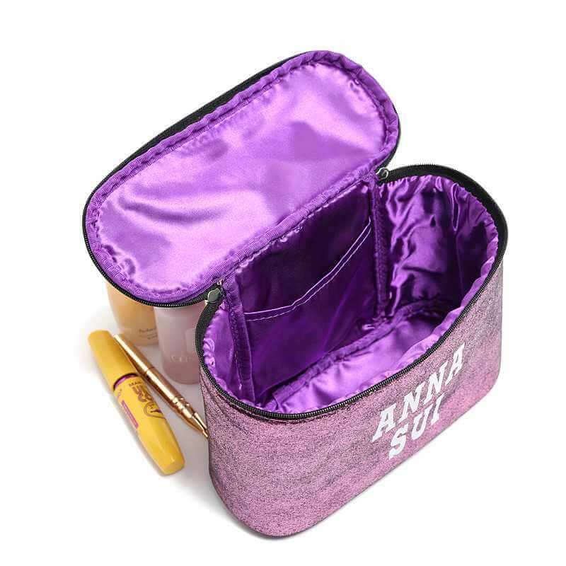 Women Candy Color Makeup Case Waterproof PU Portable Toiletry Bag Travel Organizer Cosmetic Bag