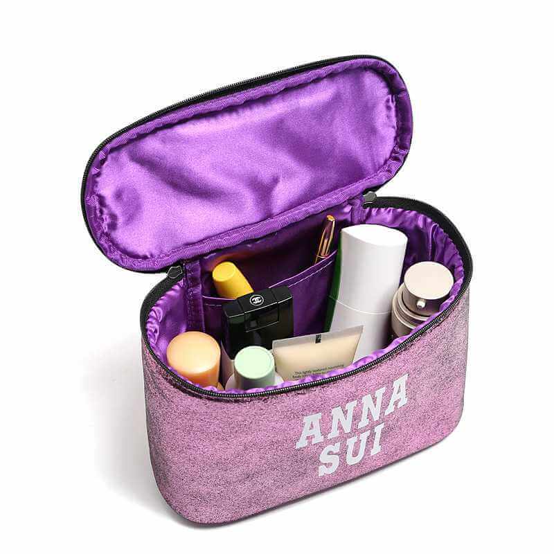 Women Candy Color Makeup Case Waterproof PU Portable Toiletry Bag Travel Organizer Cosmetic Bag