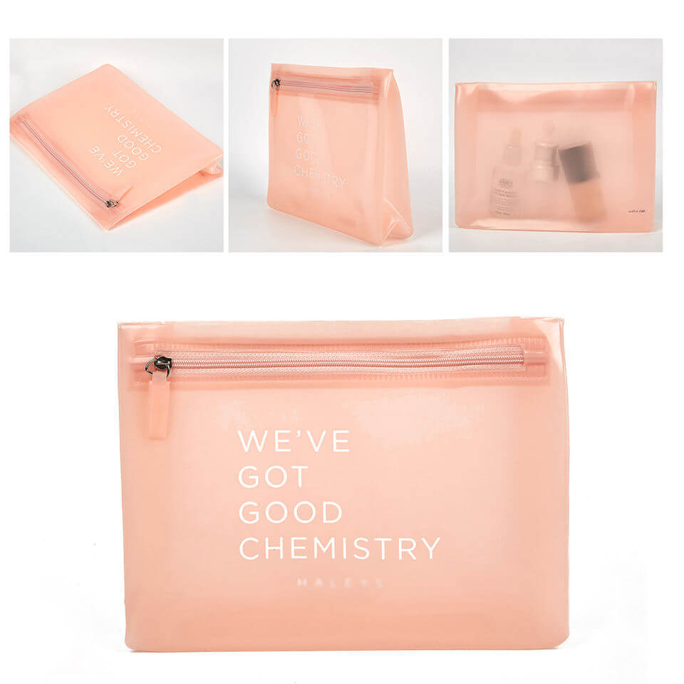 Eco friendly custom transparent clear waterproof plastic EVA cheap PVC makeup travel cosmetic zipper bag