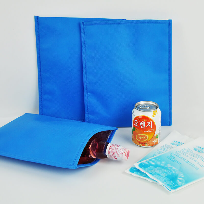 Promotional zipper bag waterproof insulated cooler lunch picnic beach tote bag non woven eco laminated shopping bag