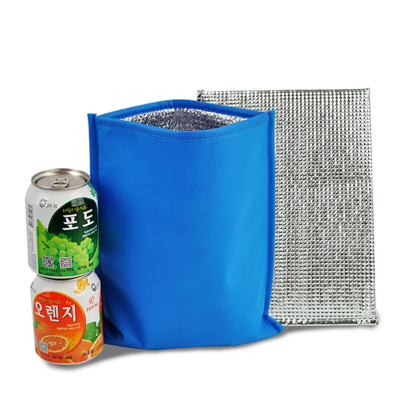 Promotional zipper bag waterproof insulated cooler lunch picnic beach tote bag non woven eco laminated shopping bag