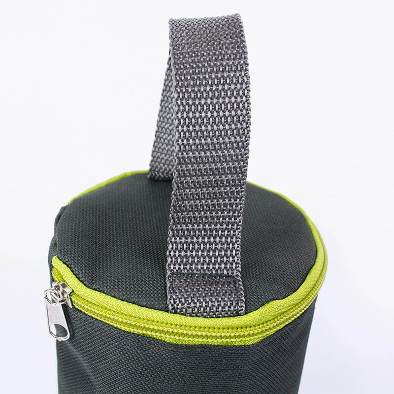 OEM Round Bottles Thermal Sleeve Baby Bottle Cooler Tote Bag Collapsible Round Cooler Bag