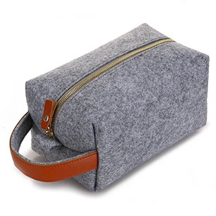 Custom Lightweight Felt bag organizer insert handbag Purse Organizer pouch felt cosmetic bag storage In Bag