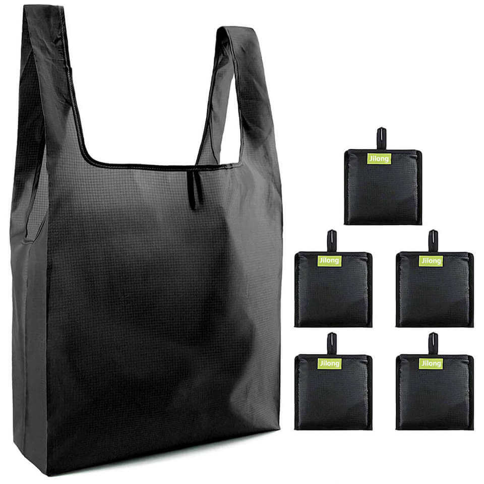 Eco friendly RPET 210T recycled Reusable polyester foldable shopping bag